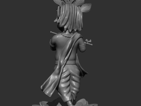 Krishan ji statue 3D Print Model