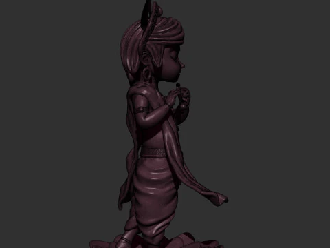 Krishan ji statue 3D Print Model
