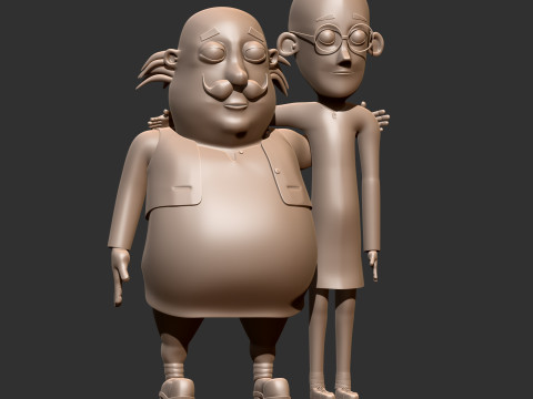 Motu Patlu Inspired Characters 3D Print Read 3D print model 3D-printmodel