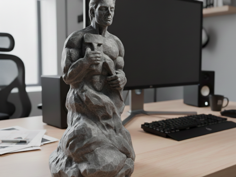 Реалістична скульптура чоловічої фігури 3D Принт Модель