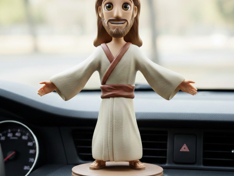 Stylized Jesus Figurine 3d print model 3D Print Model