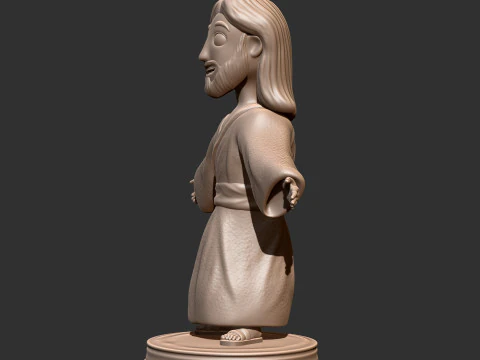 Stylized Jesus Figurine 3d print model 3D Print Model