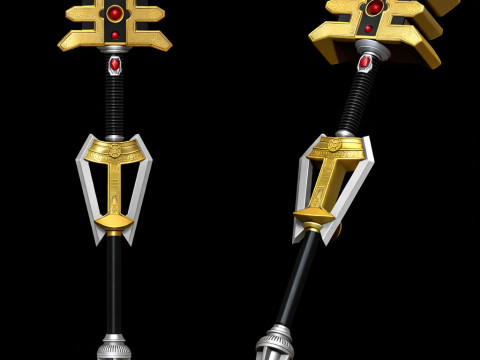 Power Rangers ZEO Golden Power Staff 3D Принт Модель