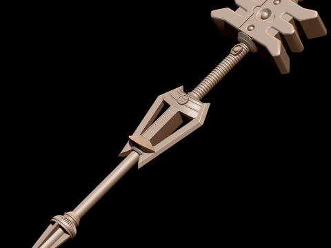 파워레인저 ZEO 골든 파워 스태프 3D 프린트 모델