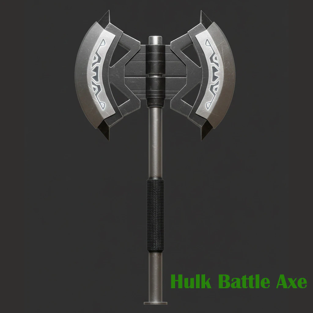 Hulk Battle Axe 3D Printable Weapon Prop 3D print model 3D Print Model .c4d .max .obj .3ds .fbx .stl .blend 