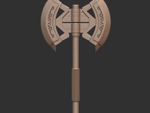 Hulk Battle Axe 3D Printable Weapon Prop 3D print model 3D Print Model