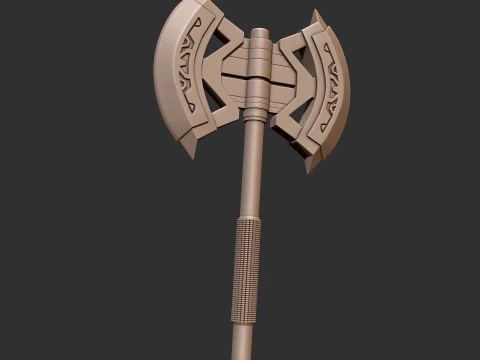Hulk Battle Axe 3D Printable Weapon Prop 3D print model 3D Print Model