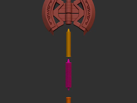 Hulk Battle Axe 3D Printable Weapon Prop 3D print model 3D Print Model