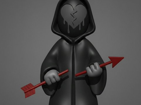 Smutny Kupidyn Minimalistyczny model 3D do druku 3D Model do druku 3D