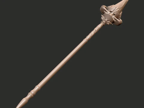 Princess Connect ReDive Kokkoro 코스프레 스피어 소품 3D 프린트 모델 3D 프린트 모델