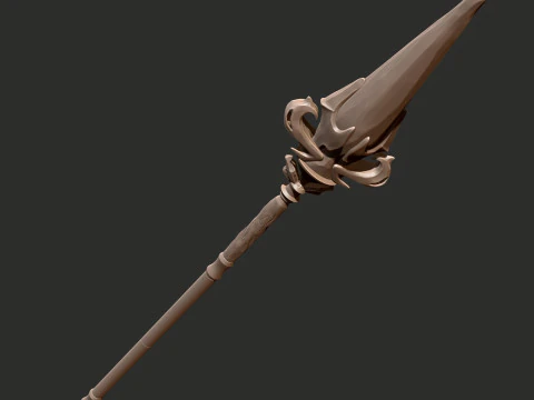 Princess Connect ReDive Kokkoro 코스프레 스피어 소품 3D 프린트 모델 3D 프린트 모델