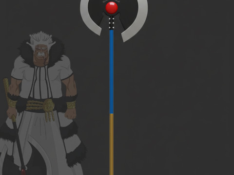 ジェミニはバラガンの傲慢なエスパーダの斧3Dプリントモデルを言った 3Dプリントモデル