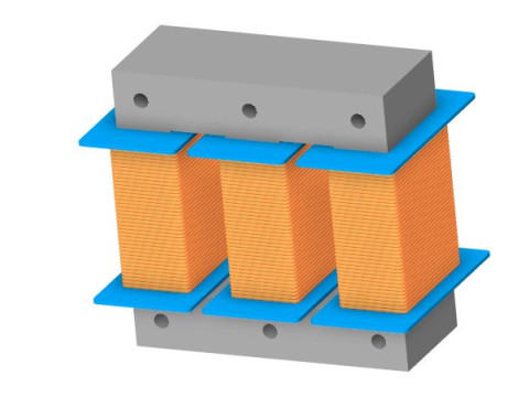 3 phase ui transformator 3D Model