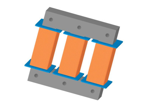 3 phase ui transformator 3D Model