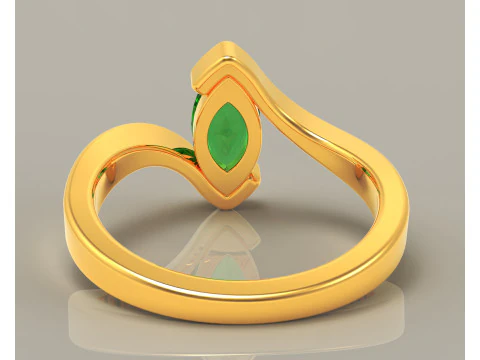 Marquise cut tension set engagament ring 3D Print Model