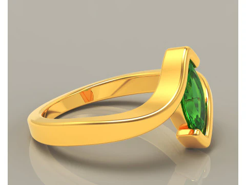 Marquise cut tension set engagament ring 3D Print Model
