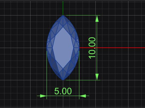 Marquise cut tension set engagament ring 3D प्रिंट मॉडल