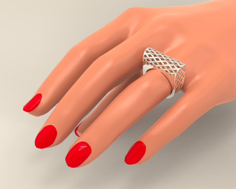 Textured fusion ring Modelo de Impressão 3D .c4d .max .obj .3ds .fbx .stl .blend