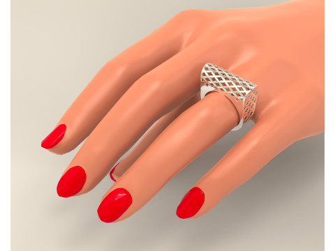 Textured fusion ring 3Dプリントモデル
