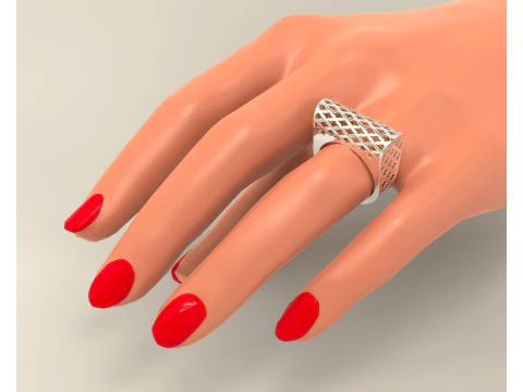 Bague de fusion texturée Modèles 3D en vedette