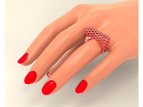 Textured fusion ring Modelo de Impressão 3D