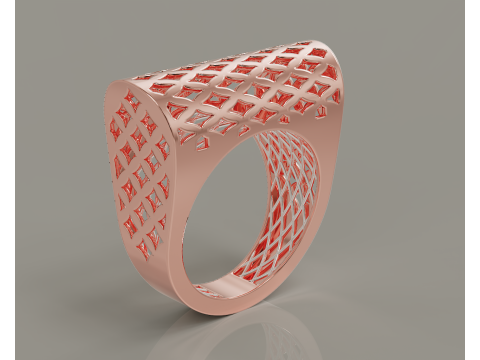 Textured fusion ring Modelo de Impressão 3D
