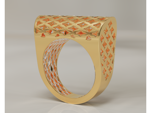 Textured fusion ring Modelo de Impressão 3D
