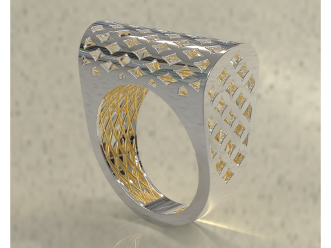 Textured fusion ring Modelo de Impressão 3D