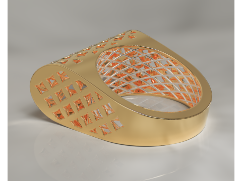 Textured fusion ring Modelo de Impressão 3D