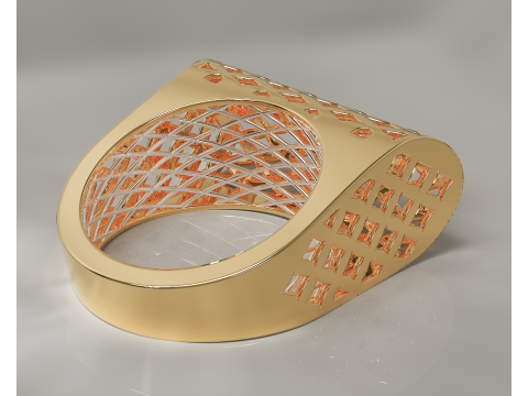 Textured fusion ring Modelo de Impressão 3D