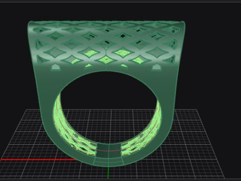 Textured fusion ring Modelo de Impressão 3D