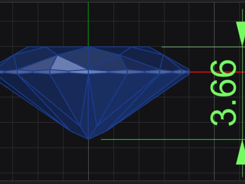 Oval shape tension style engagement ring 3Dプリントモデル
