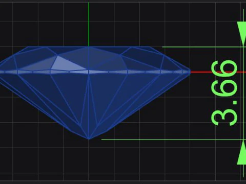 Oval shape tension style engagement ring 3D Print Model