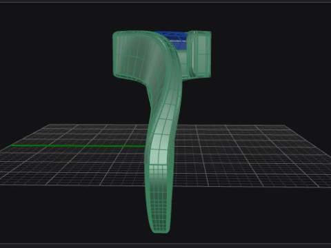 Princess Cut tension set engagement ring 3D Print Model