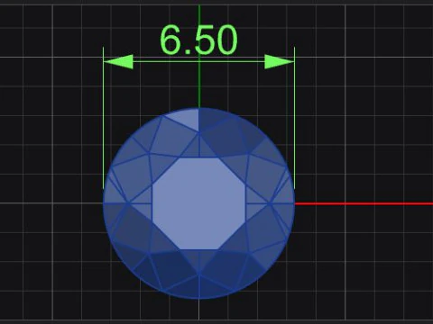 Half bezel set round cut solitaire ring 3D Print Model