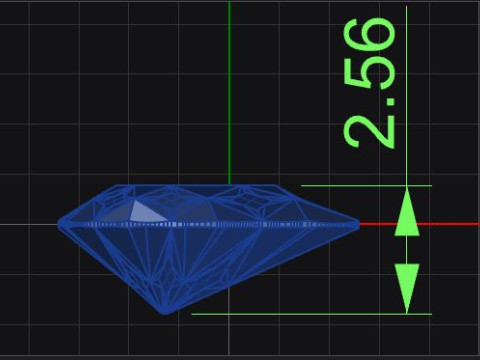 Pear shape diamond flower ring 3Dプリントモデル