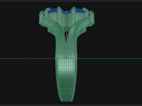 Pear shape diamond flower ring 3D Print Model