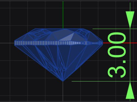 Heart shape five stone wedding ring 3Dプリントモデル
