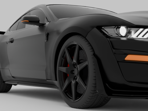 Mustang Shelby gt-500 3Dモデル