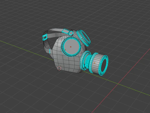 3D antigas mask 3D Model