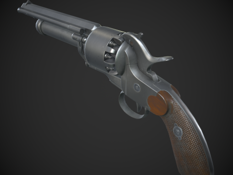 LeMat Revolver Modelo 3D