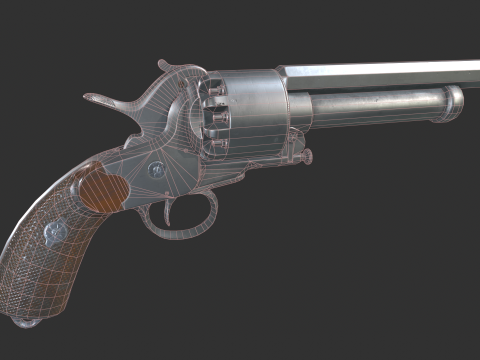 LeMat Revolver 3D Model