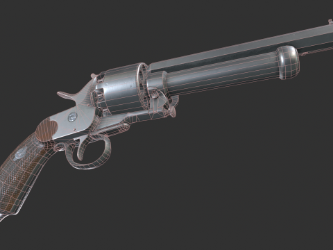 LeMat Revolver 3D Model