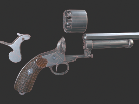 LeMat Revolver 3D Model