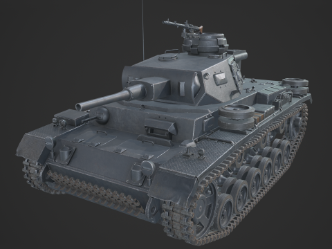 Panzer 3 Ausf J Model 3D