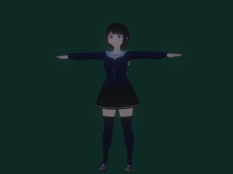 3DsMax Biped Model Mei Asano 3D 모델