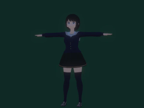 3DsMax बाइपेड मॉडल मेई असानो 3D मॉडल