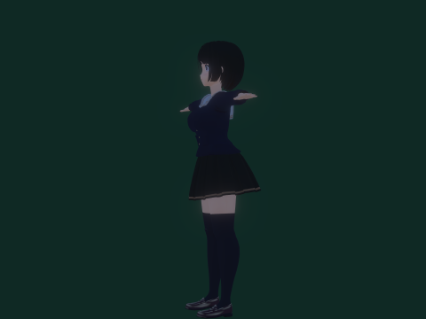 3DsMax Biped Model Mei Asano 3D 모델