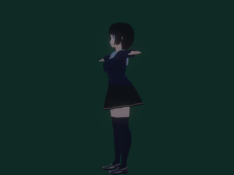 3DsMax बाइपेड मॉडल मेई असानो 3D मॉडल