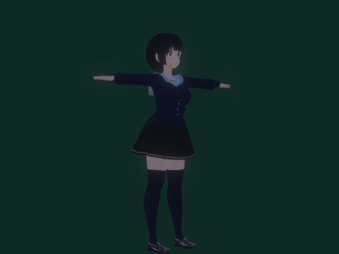 3DsMax Biped Model Mei Asano 3D 모델